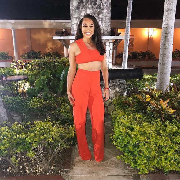 COPY - PrettyLittleThing Orange Cut Out Jumpsuit - Picture 7 of 7